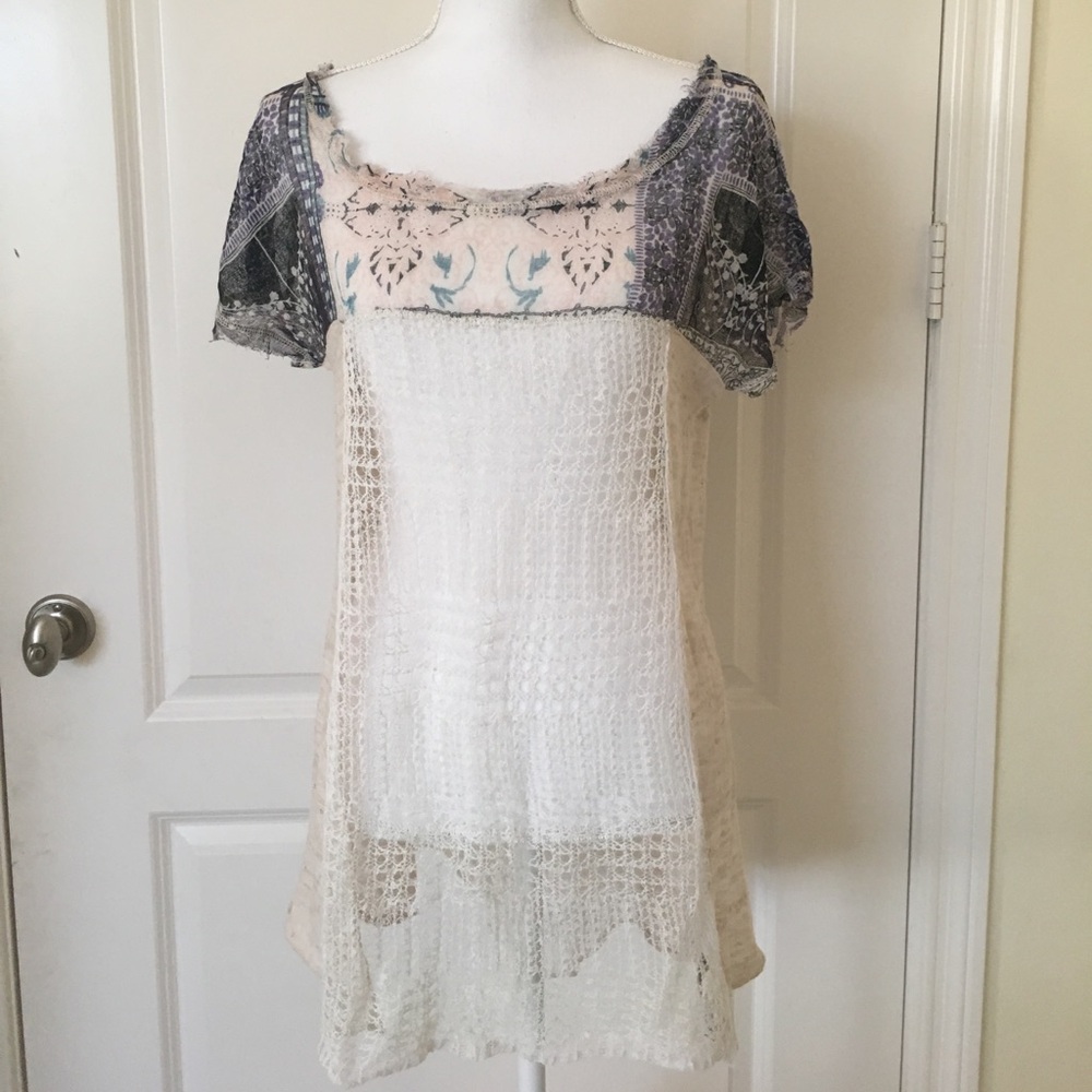 NWT Free People Women’s lilac comb Top‎ Size S - Picture 3 of 6